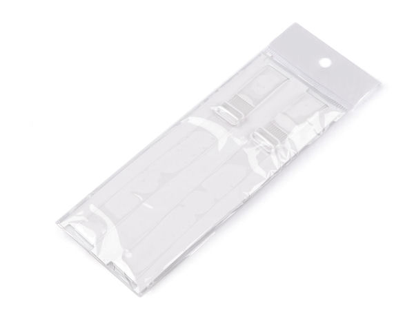 Bretele transparente invizibile pentru sutien - Bretele de schimb premium cu sisteme de prindere metalice durabile (10 mm și 15 mm)
