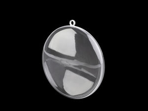 Globuri acrilice transparente premium pentru umplut și agățat - 7 cm, deschidere facilă pentru proiecte creative DIY și hobby