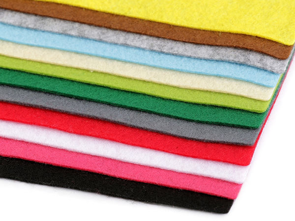 Foi de fetru moale premium pentru lucru manual (30x30 cm) - Culori asortate pentru cusut, broderie și proiecte creative