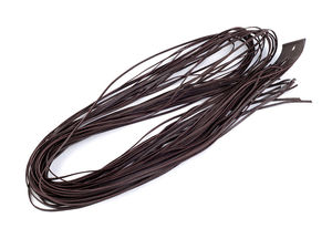 Șnur plat din piele naturală premium (lățime 2 mm, lungime 120 cm) pentru crearea de bijuterii, împletituri și șnuruire
