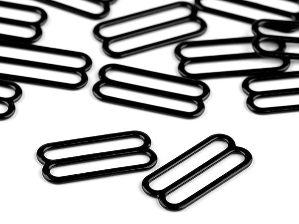 Cârlige și regulatoare metalice premium pentru bretele de sutien - Accesorii de reglare de 25 mm pentru lenjerie și costume de baie