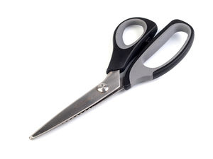 Foarfecă zimțată ergonomică KAI Premium (23 cm) - Foarfecă zigzag din oțel inoxidabil japonez cu vanadiu