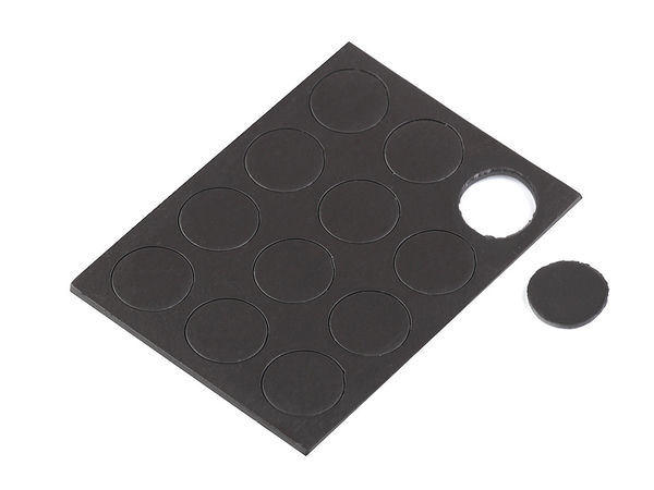 Magneți autoadezivi premium pentru lucru manual - Set de 12 bucăți (Negru)