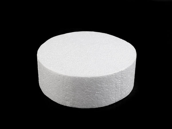 Machetă rotundă premium din polistiren pentru tort, DIY (Ø15 cm) – Bază din polistiren de înaltă densitate pentru decorare și proiecte creative