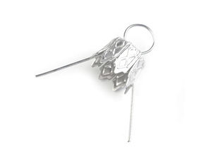 Căpăcele metalice premium pentru globuri de Crăciun, cu agățători cu arc, pentru decorațiuni handmade