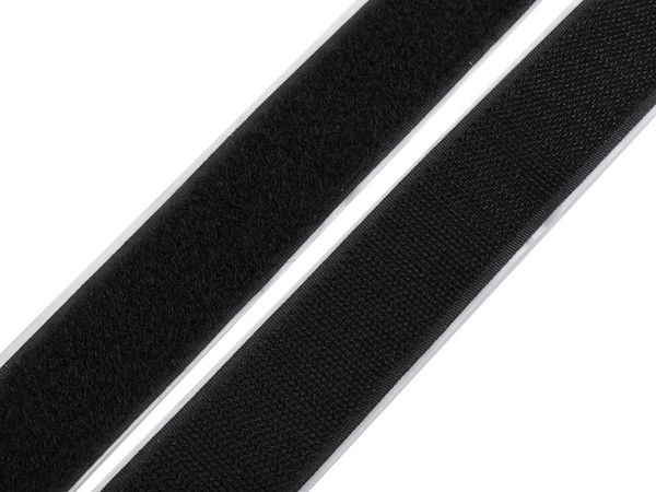 Bandă autoadezivă cu scai de înaltă rezistență (30mm) - Negru