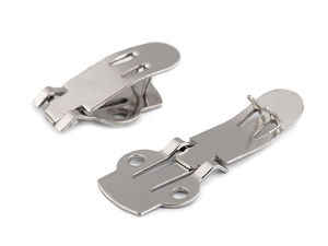 Bază metalică tip clips de 19 mm pentru decorațiuni de încălțăminte și modă DIY - Nichel