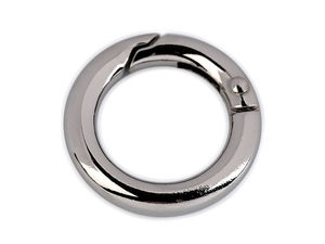 Inele carabine rotunde premium din metal, Ø18mm - Accesorii cu arc pentru brelocuri, genți și poșete