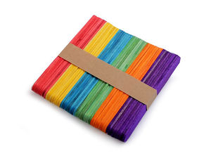 Bețișoare și spatule din lemn pentru lucru manual, multicolore, premium (1 x 11.4 cm) – Accesorii craft și proiecte DIY