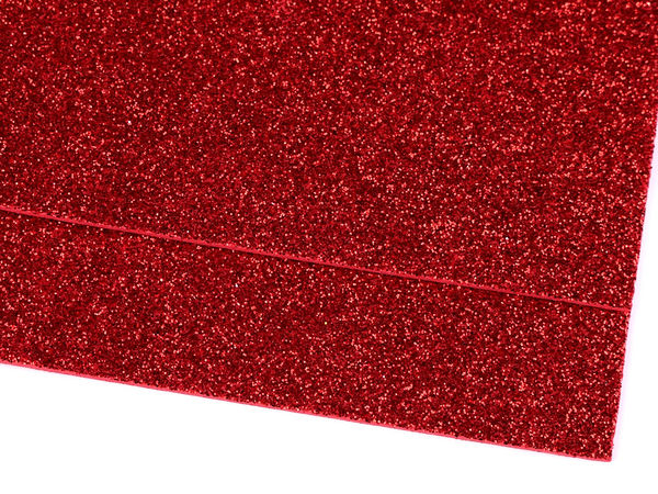 Foi de spumă gumată premium cu sclipici Moosgummi (20x30 cm) - Foi decorative multicolore pentru scrapbooking, stratificare și proiecte creative DIY