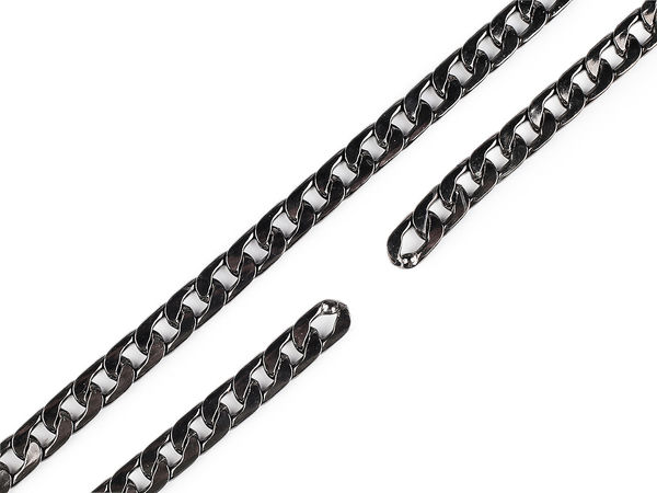 Lanț metalic premium cu zale plate de 11 mm - Curea robustă și ornamente pentru genți, poșete și accesorii