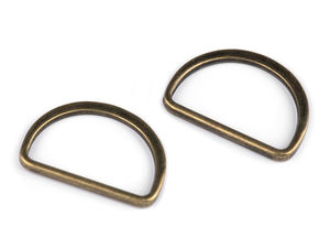 Inel D plat din metal premium pentru chingi de 30 mm - Accesorii metalice elegante pentru curele, îmbrăcăminte și accesorii