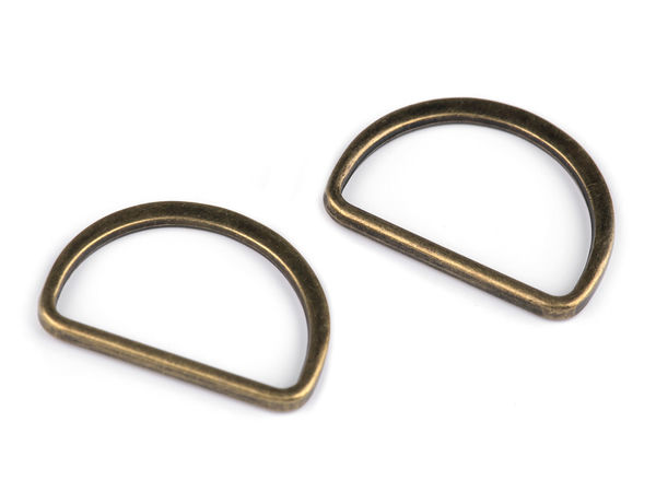 Inel D plat din metal premium pentru chingi de 30 mm - Accesorii metalice elegante pentru curele, îmbrăcăminte și accesorii