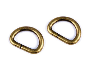 Inele D metalice premium de 20 mm pentru genți, poșete și zgărzi