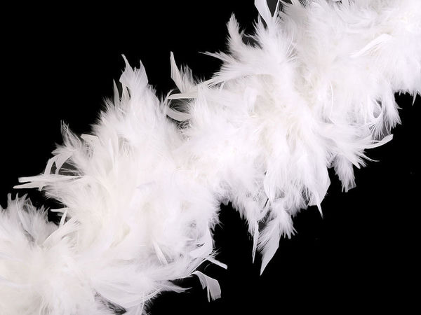 Boa premium din pene de curcan (90g, 1.8m) - Accesoriu elegant pentru costume, carnaval și articole vestimentare