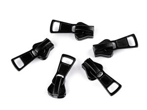 Cursor metalic premium pentru fermoare din plastic nr. 8 (8mm) - Negru