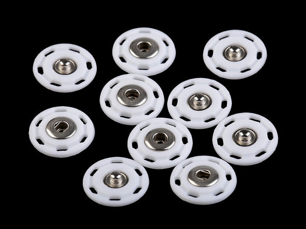 Capse de cusut din plastic (Ø25mm) - Capse rotunde mari pentru paltoane, jachete, genți și articole de galanterie