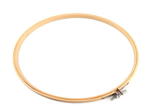 Gherghef premium pentru broderie din bambus, Ø25,5 cm - Cadru ecologic din lemn pentru lucru manual și cusut în punct de cruce