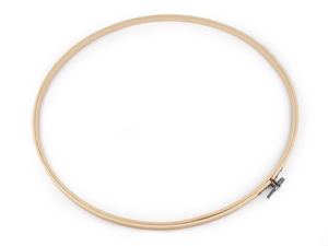 Gherghif Premium din Bambus Extra-Mare - Ramă Reglabilă din Lemn pentru Lucru de Mână, Prinzătoare de Vise și Decorațiuni de Perete (Ø33 cm - Ø40 cm)