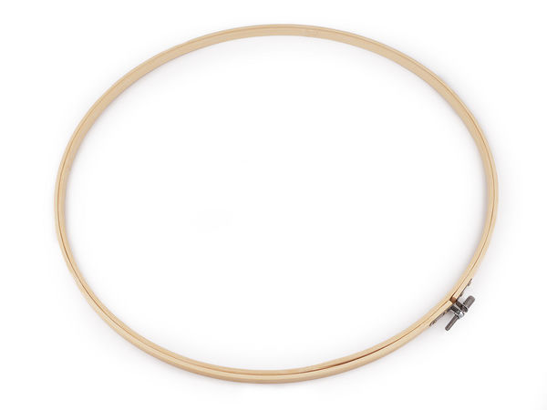 Gherghif Premium din Bambus Extra-Mare - Ramă Reglabilă din Lemn pentru Lucru de Mână, Prinzătoare de Vise și Decorațiuni de Perete (Ø33 cm - Ø40 cm)