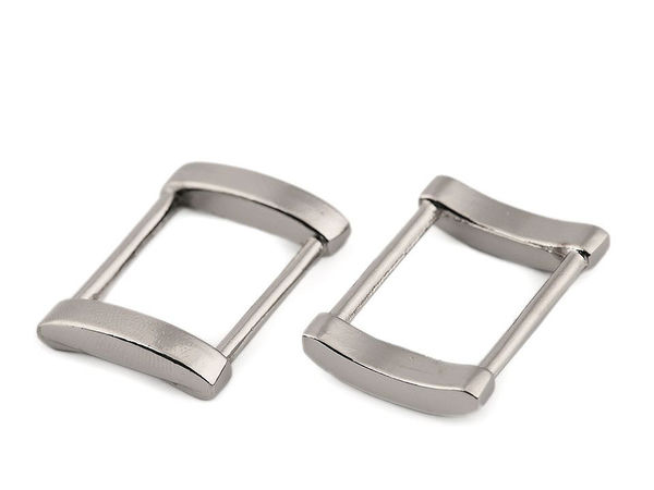 Anouri metalice dreptunghiulare premium (20 mm, finisaj nichelat) pentru genți, poșete și îmbrăcăminte