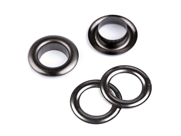 Ocheți metalici premium inoxidabili cu șaibe - Ø interior 12 mm / Ø exterior 21 mm pentru îmbrăcăminte, costume de baie, genți și decorațiuni interioare