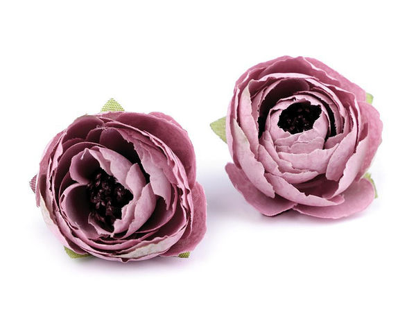 Capete de flori artificiale premium de ranunculus (4 cm) pentru decorațiuni, coronițe și aranjamente florale