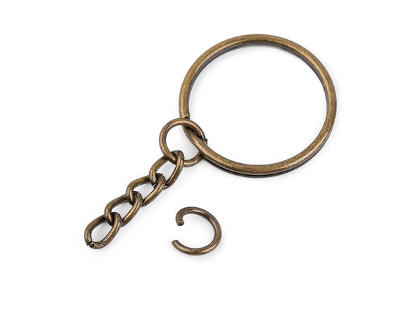 Inel despicat pentru breloc cu lanț prelungitor (Ø25 mm) - Conector metalic premium pentru carabine, pandantive și proiecte DIY