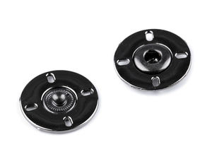 Capse de cusut decorative premium (Ø21 mm) - Nichel negru