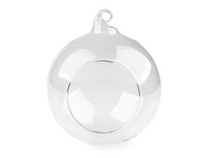 Glob aerarium suspendat din sticlă premium (15 cm) – Terariu transparent și sferă decorativă pentru plante