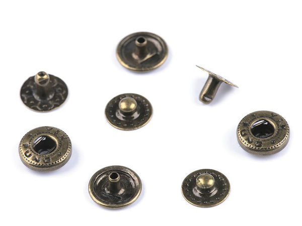 Capse metalice premium de 10 mm pentru materiale de grosime medie (set de 4 piese)