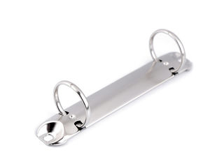 Mecanism premium nichelat cu 2 inele pentru legătorie - Diametru interior 2,5 cm, pentru caiete DIY, albume și scrapbooking