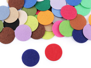 Cercuri asortate din fetru multicolor (4 cm) – Discuri premium din fetru sintetic pentru lucru manual, cusut și activități didactice