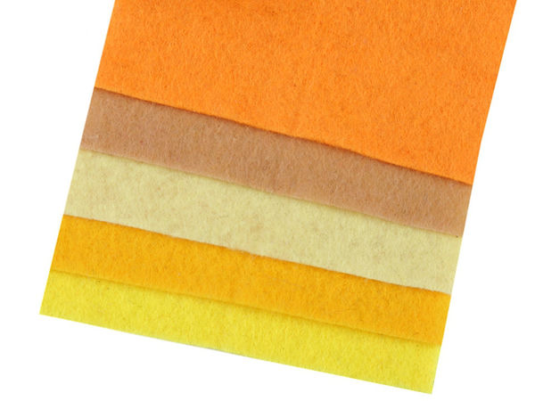 Set de foi din fetru decorativ moale premium (10 x 45 cm) - Pachet de 5 bucăți de fetru versatil pentru lucru manual, proiecte DIY, împâslire și croitorie