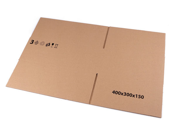 Cutie premium din carton pentru transport și depozitare (Maro natur) - 40x30x15 cm