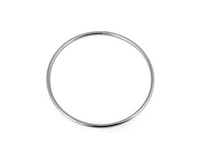 Mâner rotund nesudat din metal pentru genți, nichel (Ø13,5 cm) – Inel O masiv pentru confecționarea de poșete și prinzătoare de vise