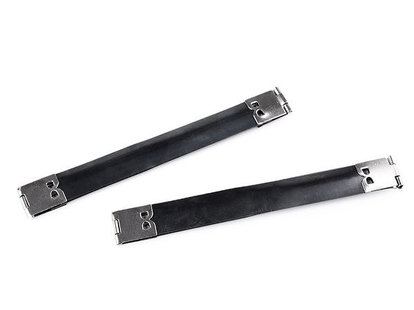 Ramă metalică interioară flexibilă premium pentru portofele și tocuri de ochelari - 14x120 mm, Platină
