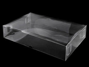 Cutii premium rectangulare transparente pentru ambalare cadouri, cu capac - Cutii transparente livrate pliat pentru lucru manual, decorațiuni și accesorii