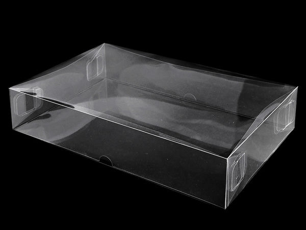 Cutii premium rectangulare transparente pentru ambalare cadouri, cu capac - Cutii transparente livrate pliat pentru lucru manual, decorațiuni și accesorii