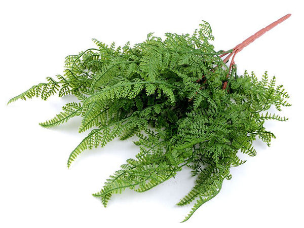 Crenguțe din ferigă artificială modelabile, aspect natural, pentru decorațiuni, aranjamente florale și coroane (Calitatea a II-a)