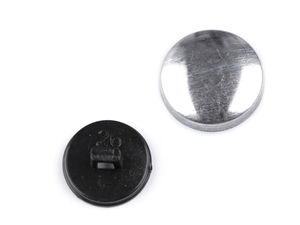 Nasturi premium de îmbrăcat din aluminiu cu spate negru - Mărimea 26