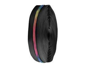 Fermoar premium nr. 5 la metraj din nylon cu spirală curcubeu - Fermoar continuu personalizabil pentru jachete, hanorace și genți