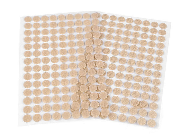 Buline autoadezive premium cu scai Ø10mm - Sisteme de prindere rotunde multicolore pentru lucru manual, cărți senzoriale și semnalistică
