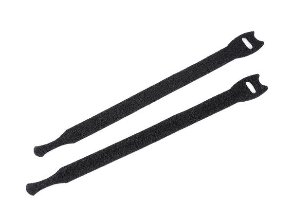 Bride Premium cu Două Fețe Tip Arici pentru Cabluri - Organizatoare Velcro cu Profil Redus, 15 cm și 20 cm, Negru
