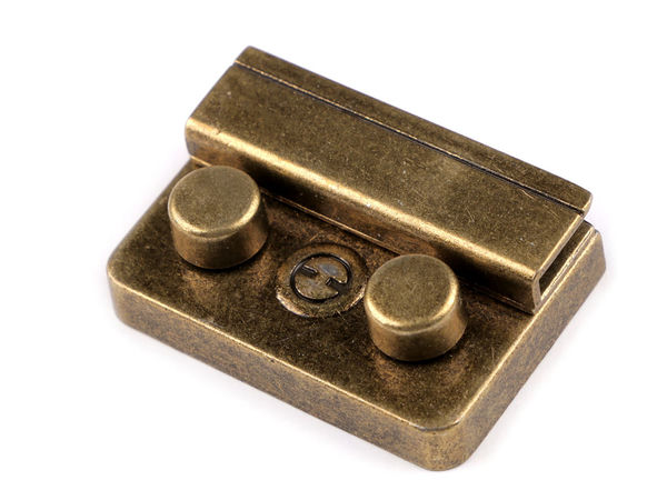 Set încuietoare cu buton culisant pentru geantă (32x46 mm) - Sistem de închidere metalic premium pentru genți și poșete