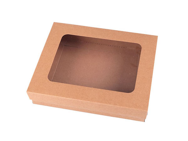 Cutie cadou pliabilă premium cu fereastră transparentă | Cutie decorativă de prezentare din carton pentru lucru manual, cadouri și depozitare