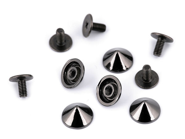 Ținte metalice decorative premium cu șurub și piciorușe pentru genți Ø9.5mm | Accesorii metalice premium pentru genți, clutch-uri și încălțăminte