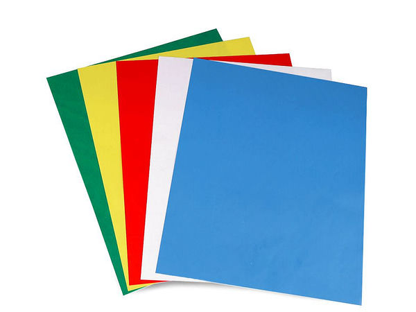 Set premium de hârtie pentru transfer și copiat pe materiale textile, pentru broderie și croitorie - Culori asortate, 5 coli