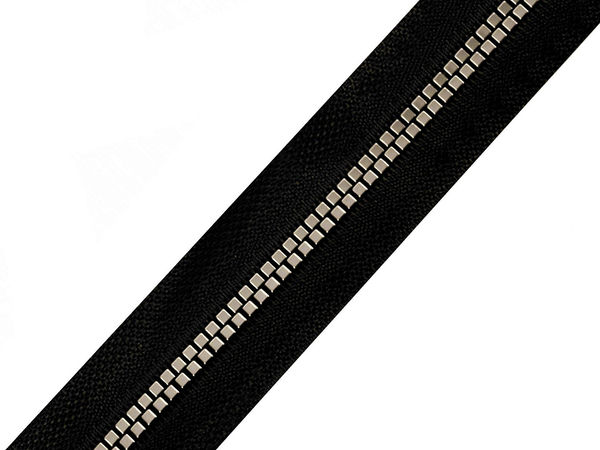 Fermoar premium din plastic la metru nr. 5 cu dinți cu design cubic