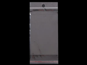 Pungi autoadezive transparente cu orificiu de agățare (7x10 cm) - Ambalaje lucioase pentru bijuterii și articole mici